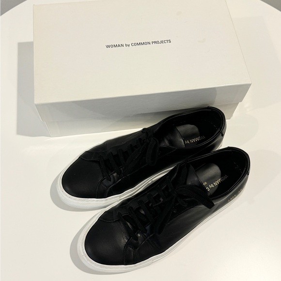 Common Projects Shoes - Common Projects Black Women's Original Achilles Sneaker - Sz 39